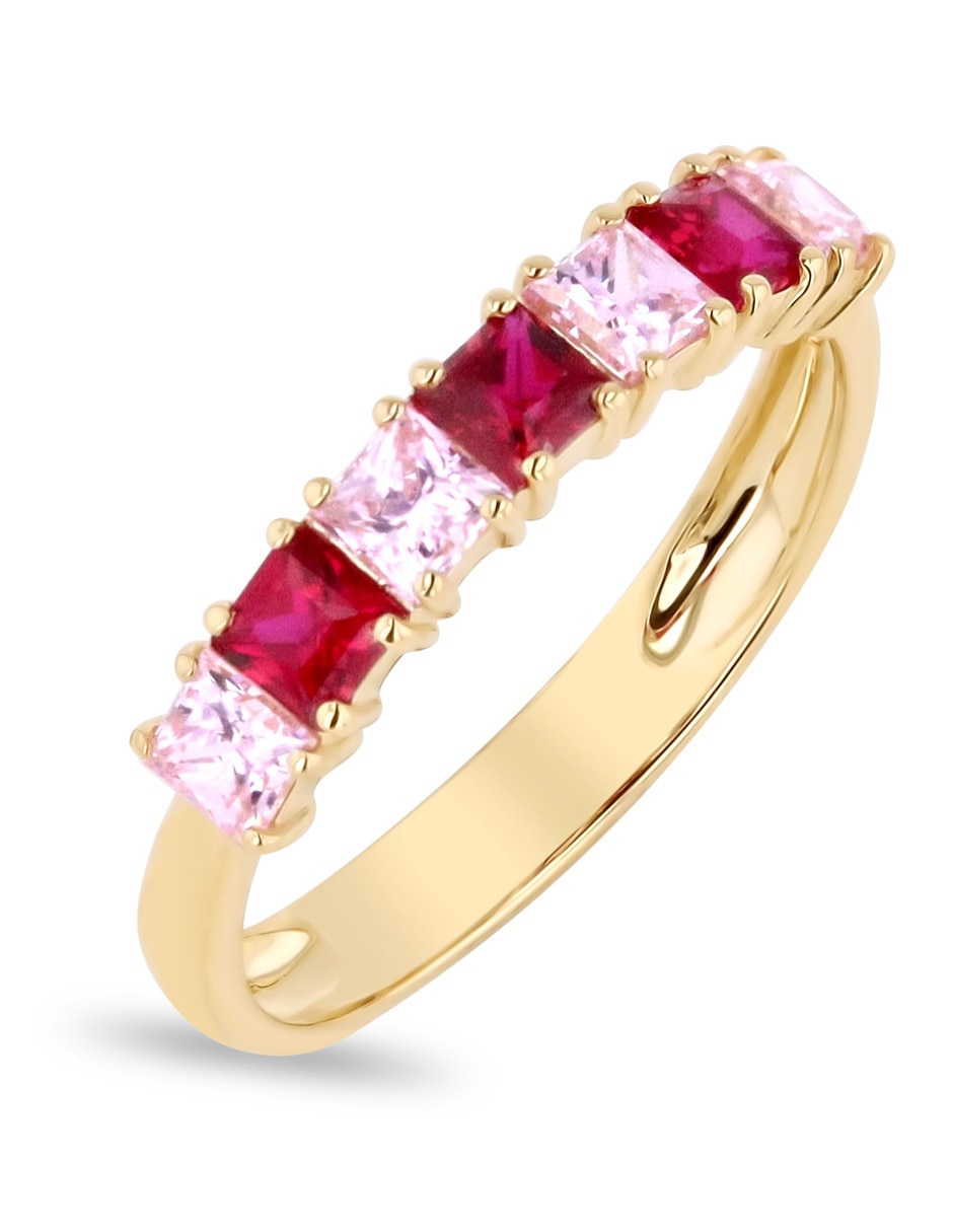 Churumbela de oro amarillo 14 K Joyerías Bizarro zirconia 2