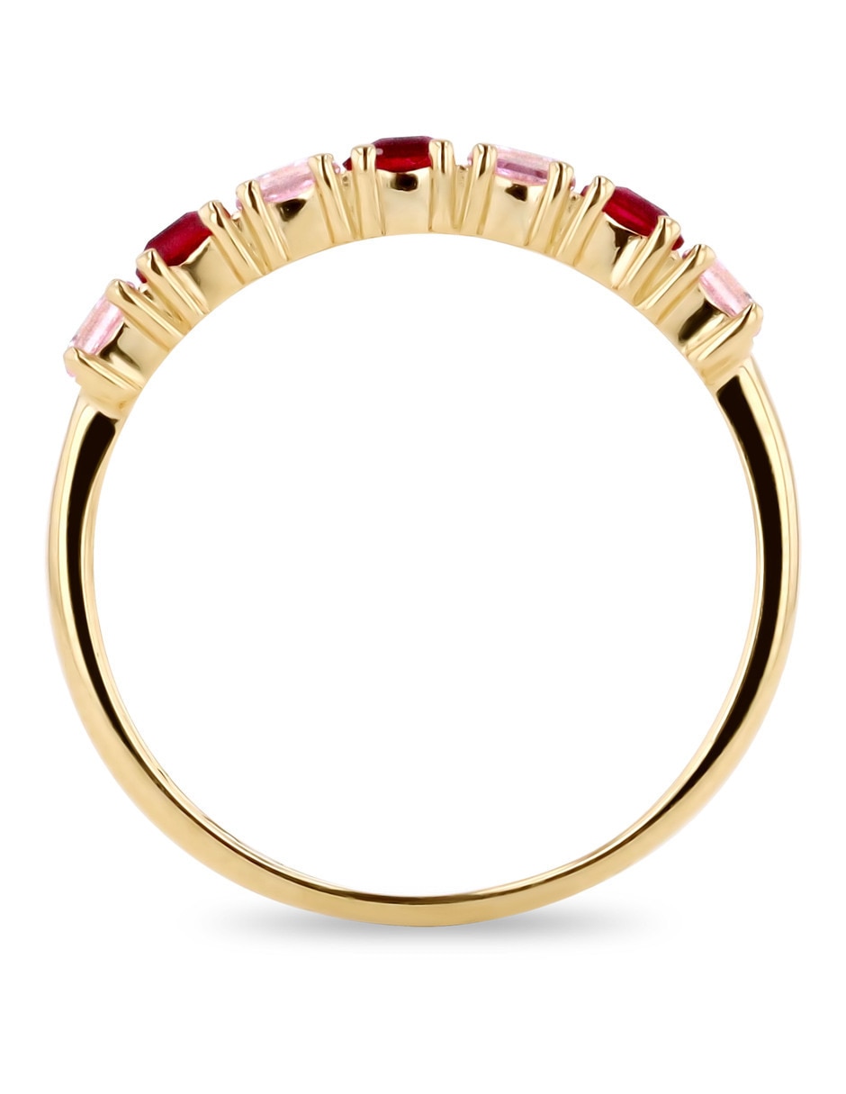 Churumbela de oro amarillo 14 K Joyerías Bizarro zirconia 3