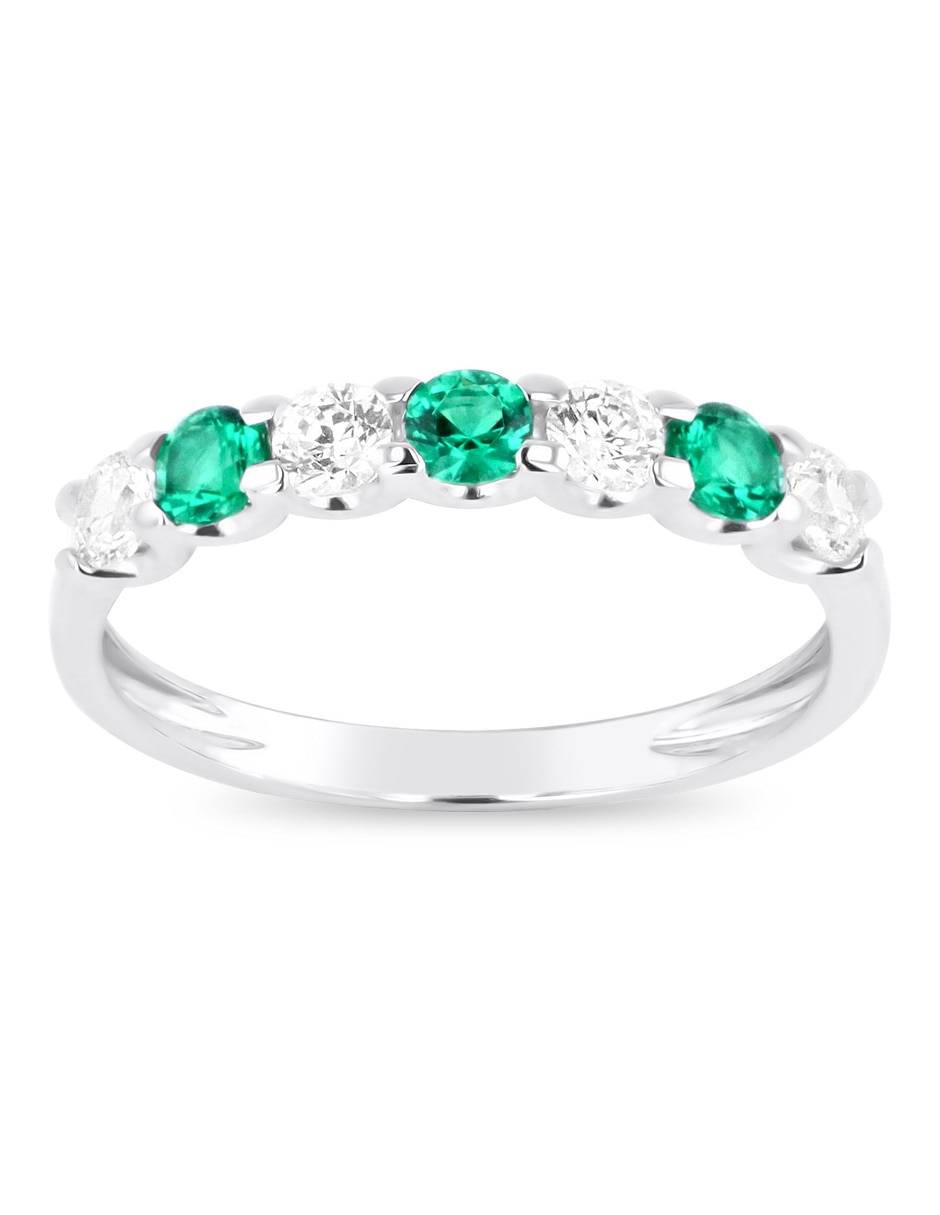 Churumbela de oro blanco 14 K Joyerías Bizarro zirconia Churumbela de oro blanco 14 K Joyerías Bizarro zirconia