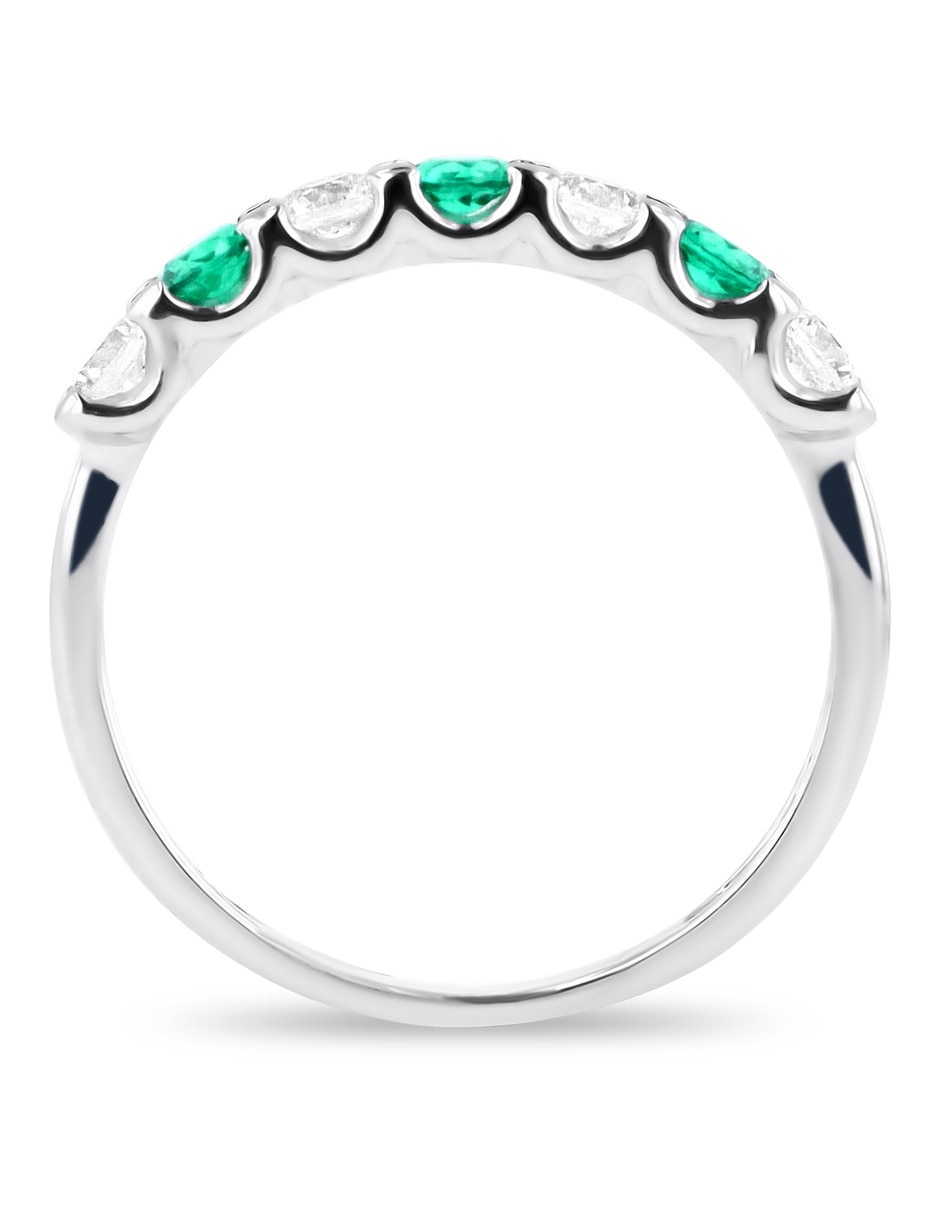 Churumbela de oro blanco 14 K Joyerías Bizarro zirconia 3