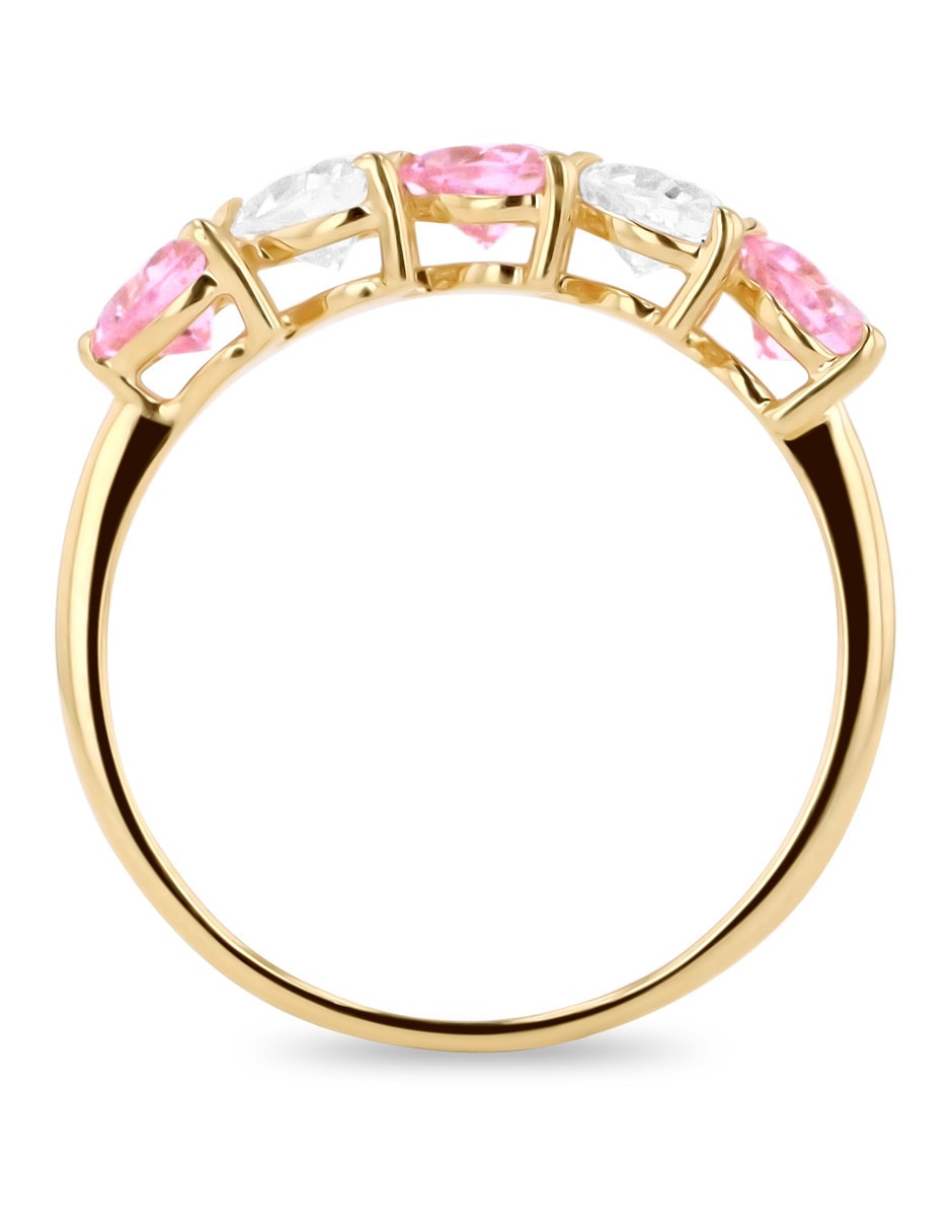 Churumbela de oro amarillo 14 K Joyerías Bizarro zirconia 3
