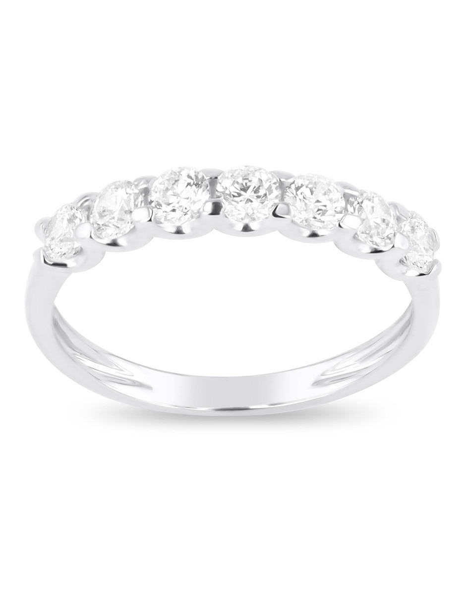 Churumbela de oro blanco 14 K Joyerías Bizarro zirconia