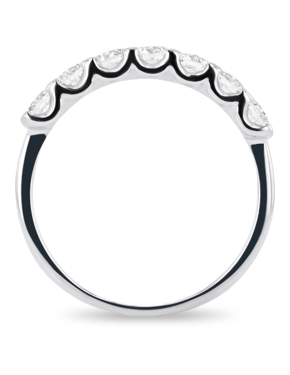 Churumbela de oro blanco 14 K Joyerías Bizarro zirconia 3