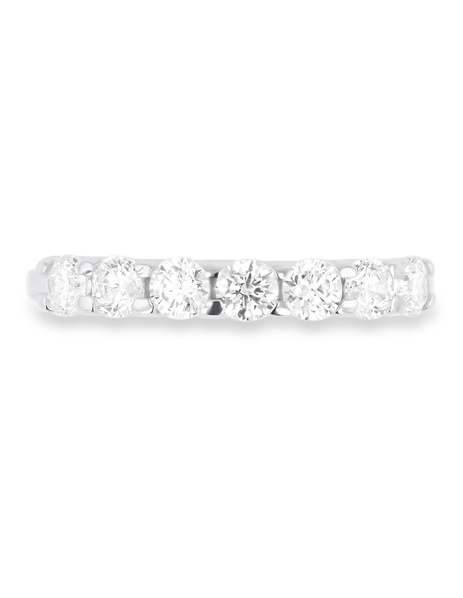 Churumbela de oro blanco 14 K Joyerías Bizarro zirconia 5
