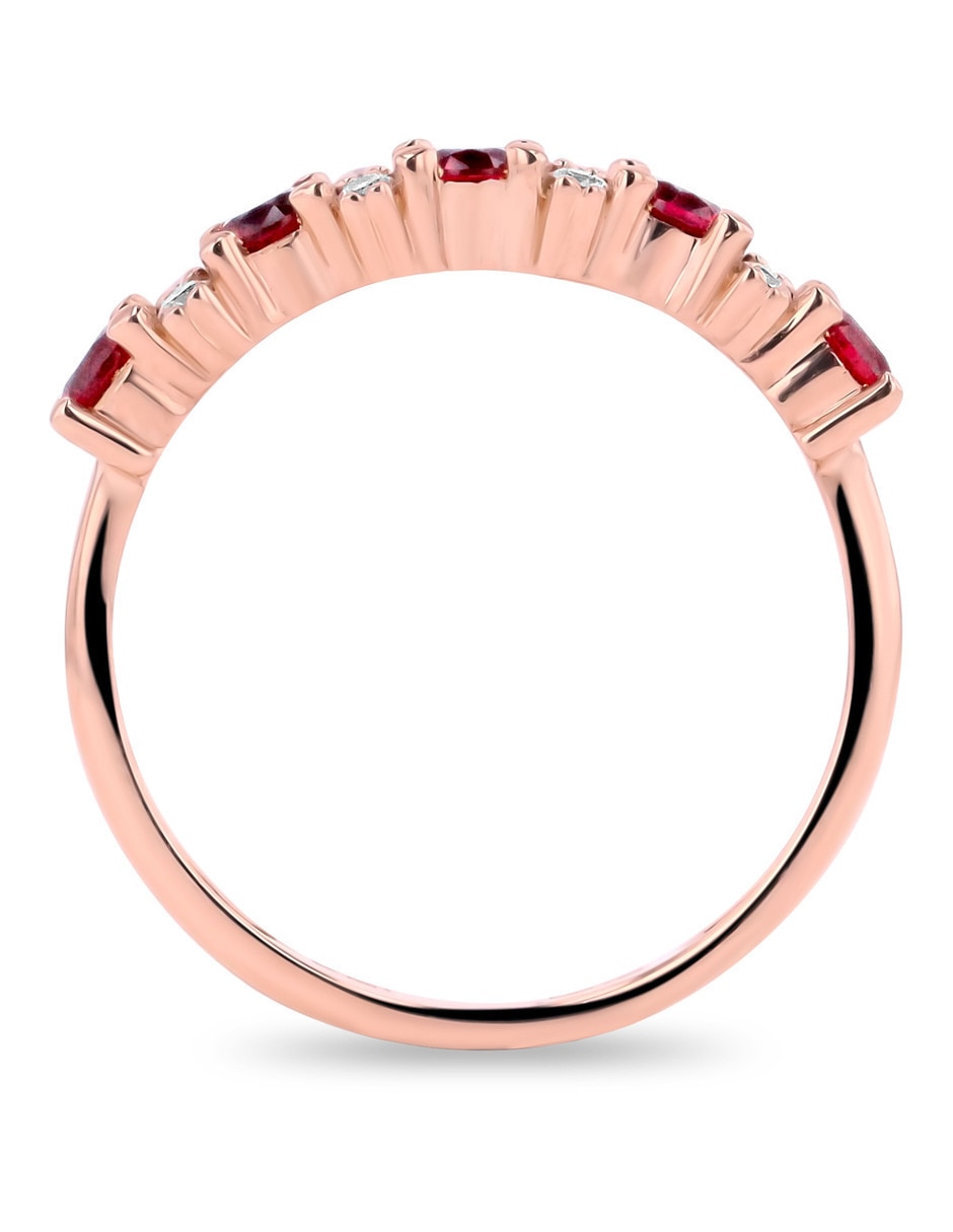 Churumbela de oro blanco 14 K Joyerías Bizarro zirconia 3