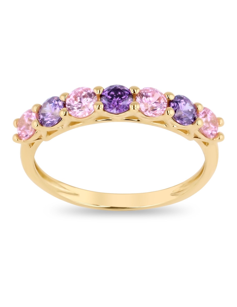 Churumbela de oro amarillo 14 K Joyerías Bizarro zirconia