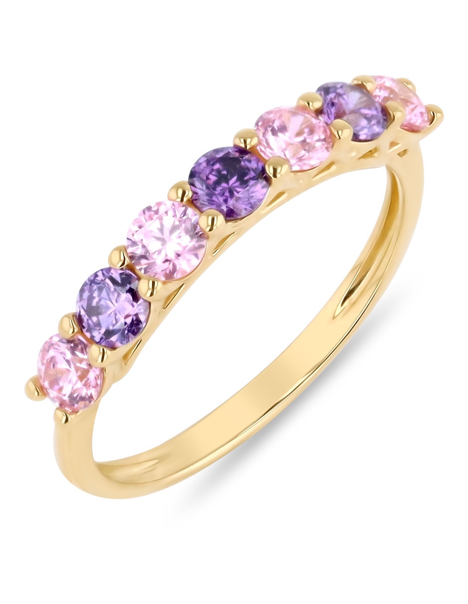 Churumbela de oro amarillo 14 K Joyerías Bizarro zirconia