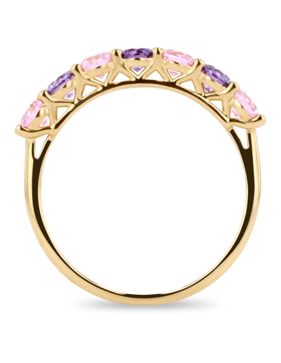 Churumbela de oro amarillo 14 K Joyerías Bizarro zirconia