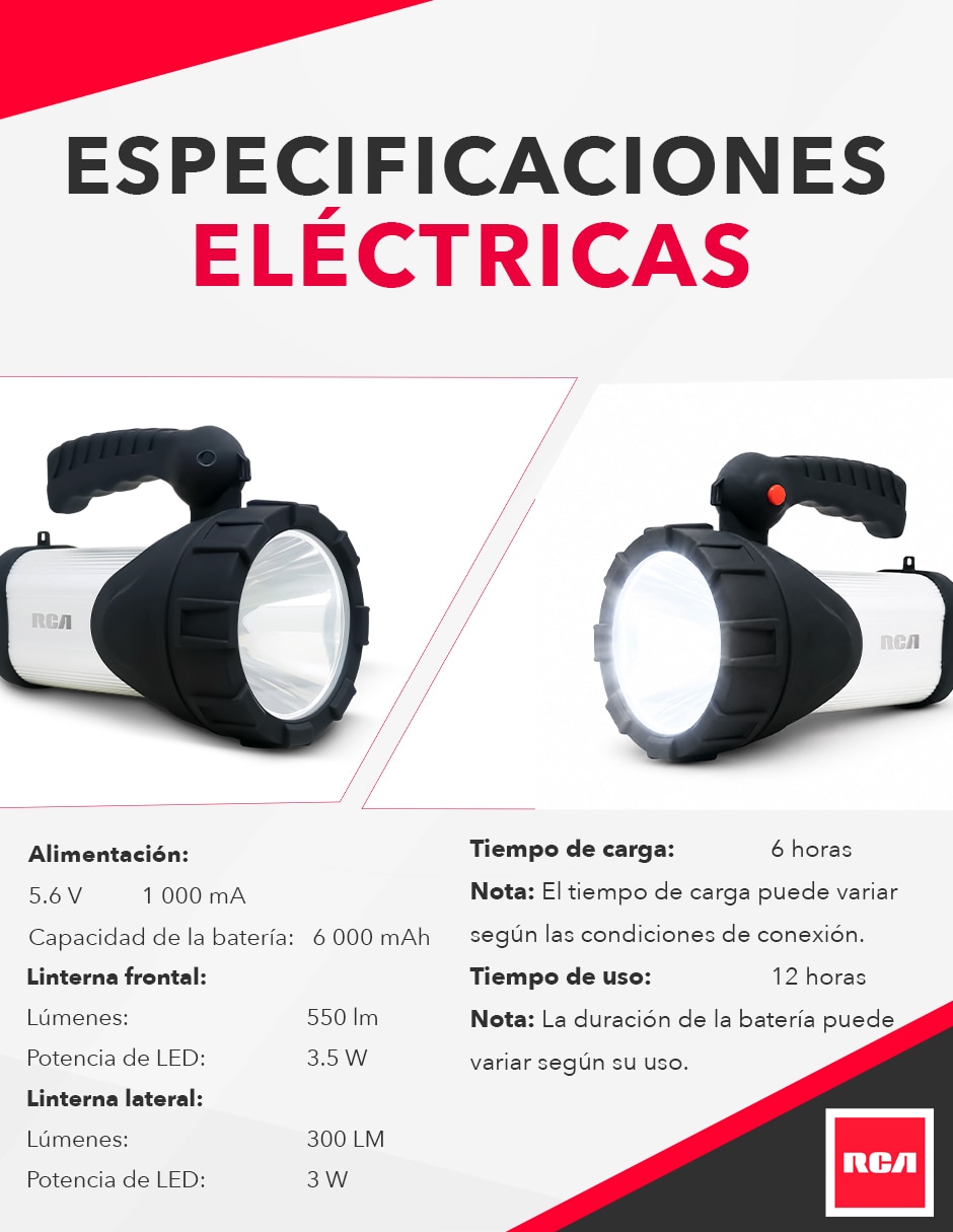 Linterna de mano RCA