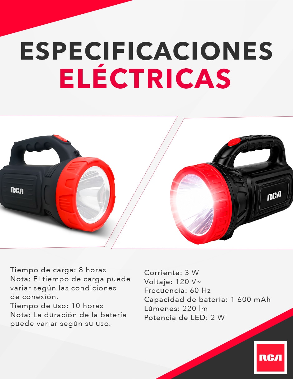 Linterna de mano RCA