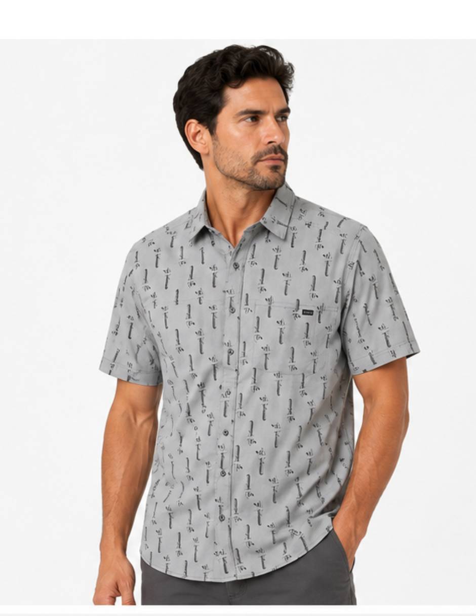Camisa casual 5.11 tactical de algodón manga corta para hombre