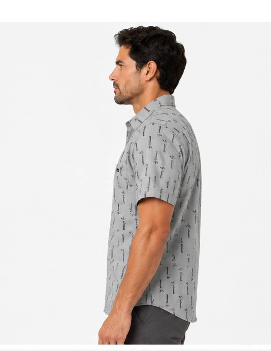Camisa casual 5.11 tactical de algodón manga corta para hombre