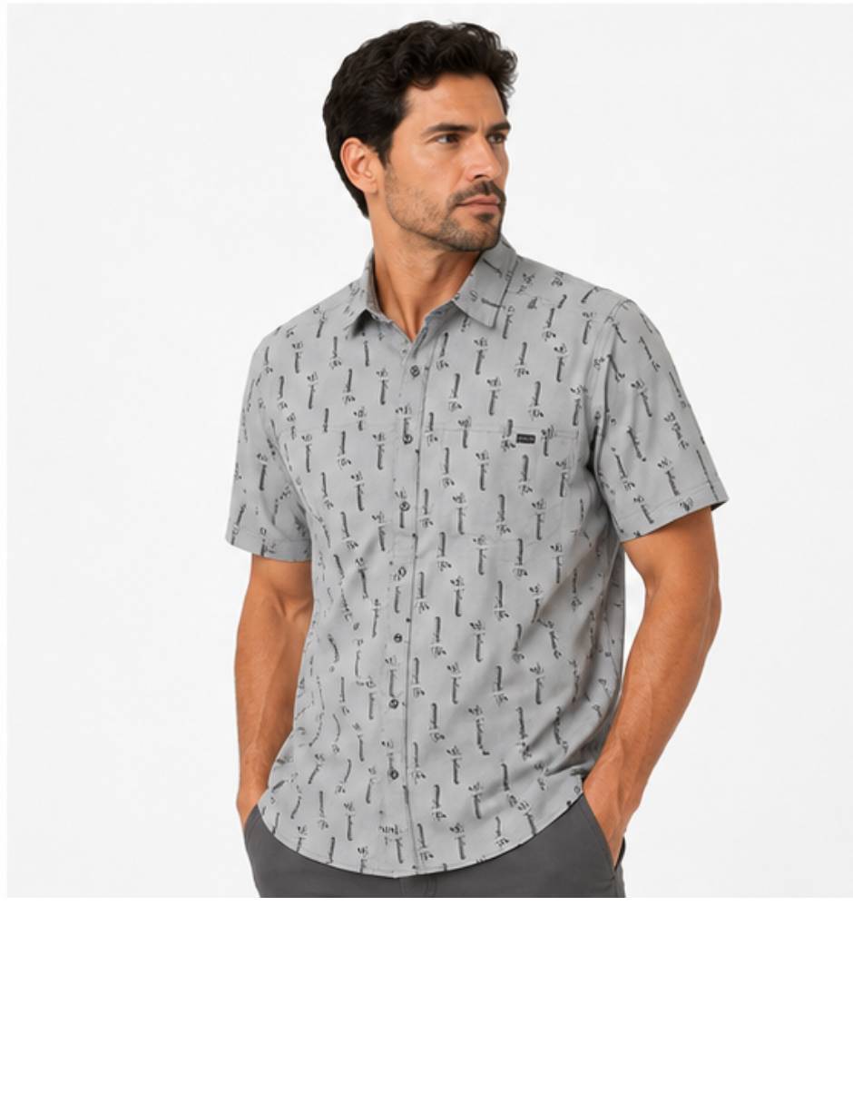 Camisa casual 5.11 tactical de algodón manga corta para hombre