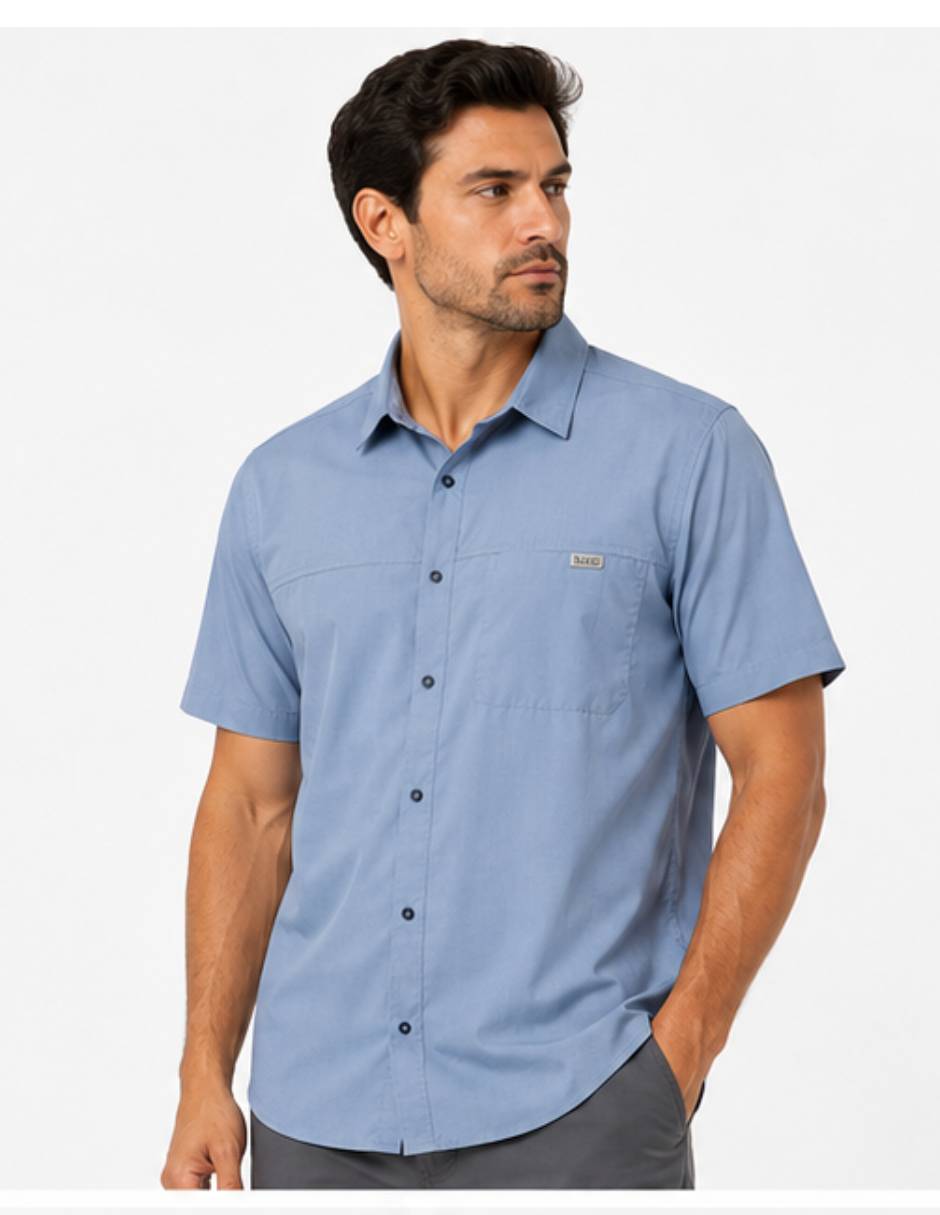 Camisa/Sobrecamisa Casual de (si aplica) Algodón manga Corta para hombre Camisa/Sobrecamisa Casual de (si aplica) Algodón manga Corta para hombre