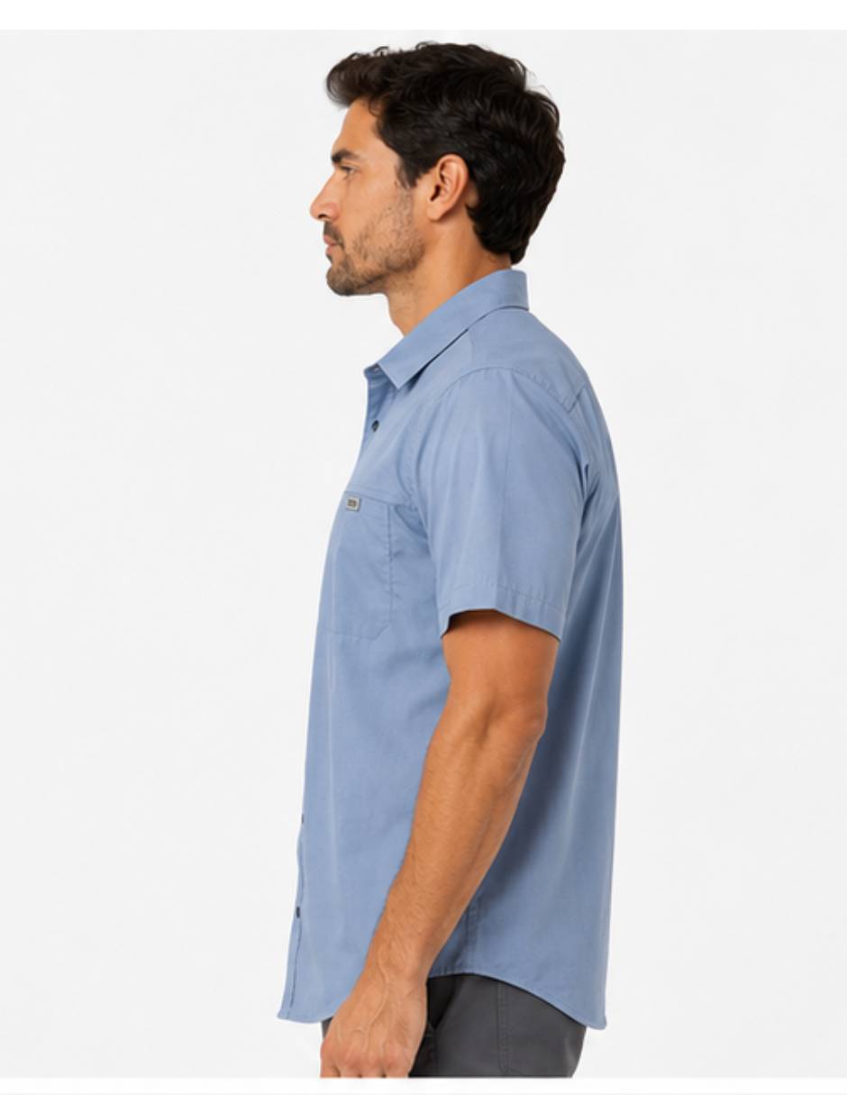 Camisa/Sobrecamisa Casual de (si aplica) Algodón manga Corta para hombre 4