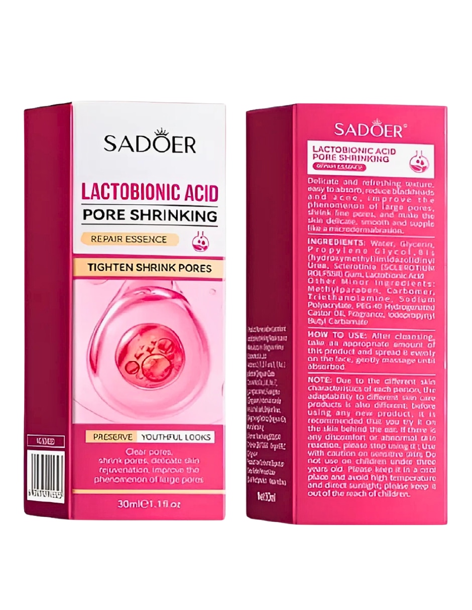 Sérum minimizador de poros de ácido lactobiónico de piel normales y sensibles 2
