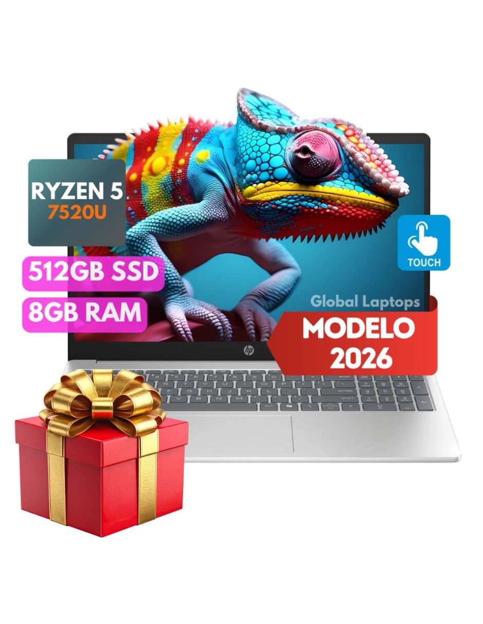 Laptop touch HP 15-fc0146 15.6 pulgadas Full HD AMD Ryzen 5 AMD Radeon Graphics 8 GB RAM 512 GB SSD