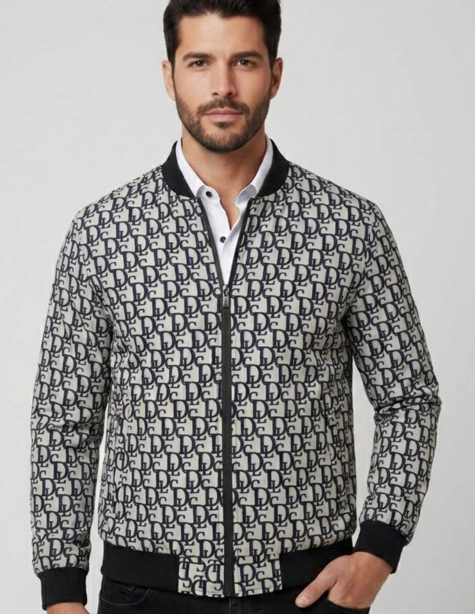 Chamarra casual con bolsillos para hombre