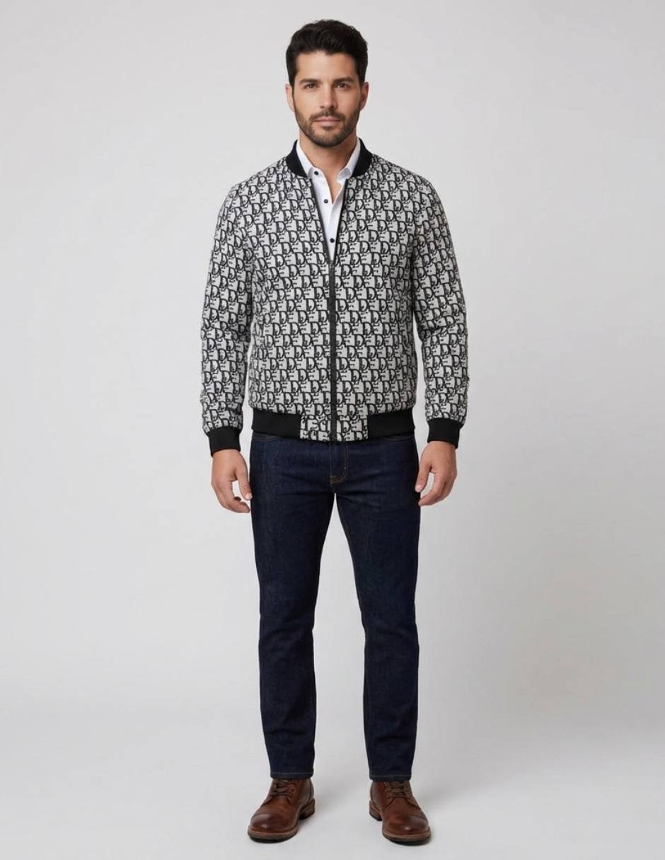 Chamarra casual con bolsillos para hombre