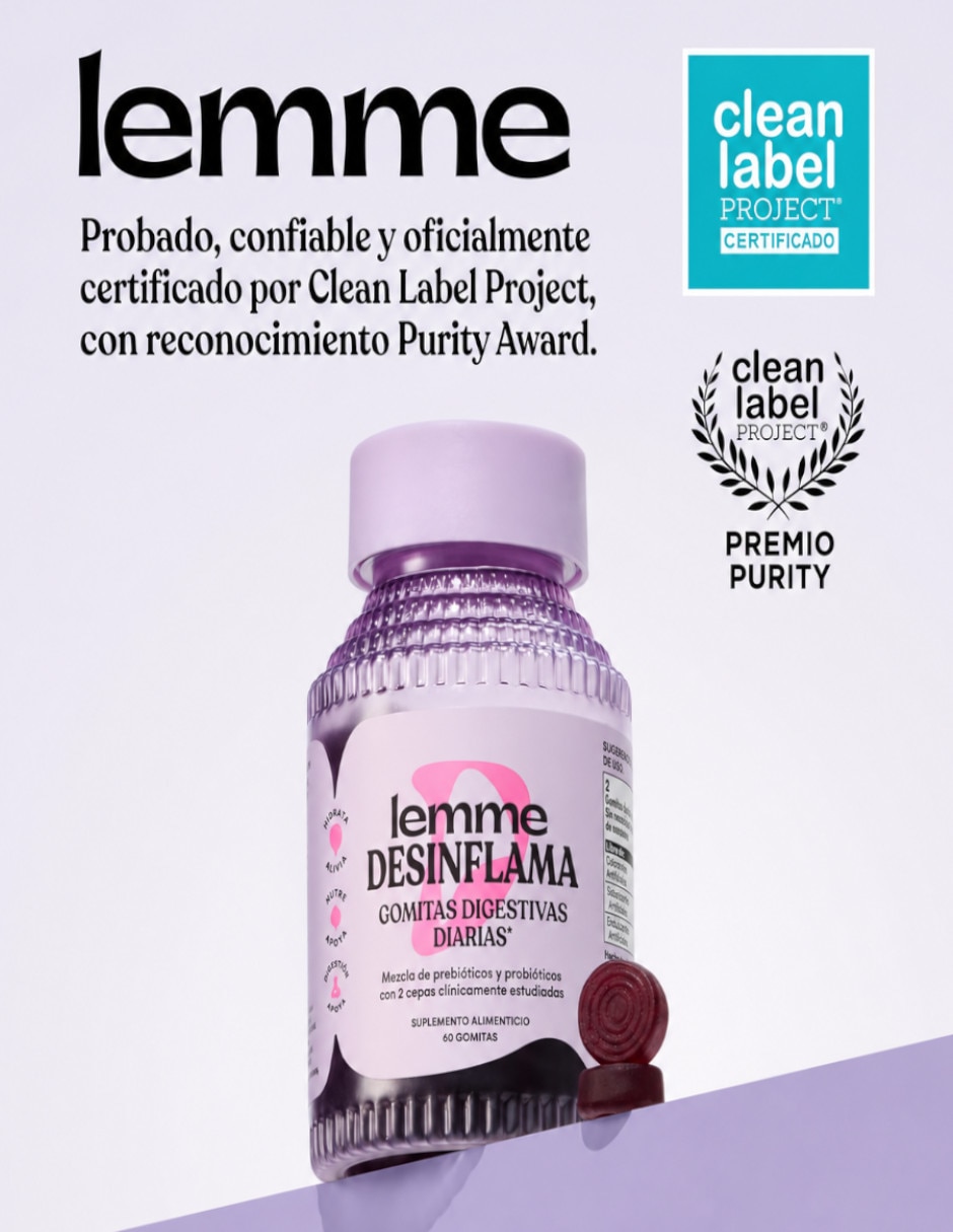 Debloat Gomitas para la salud digestiva e intestinal Lemme con Probióticos sabor mora de 60 gomas 5