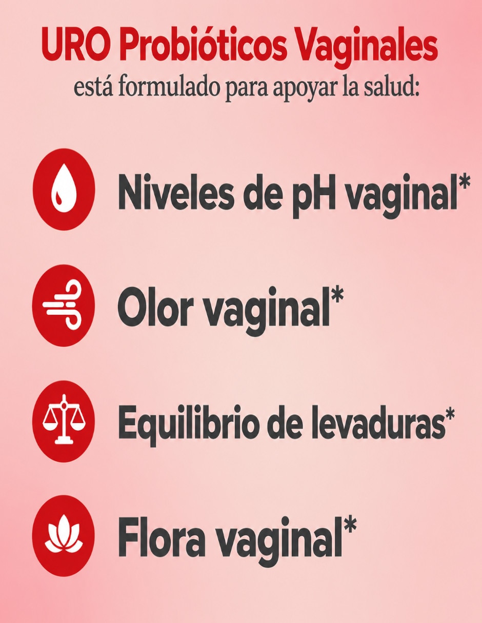 URO Probióticos vaginales para mujeres O Positiv con Lactobacilos 60 cápsulas