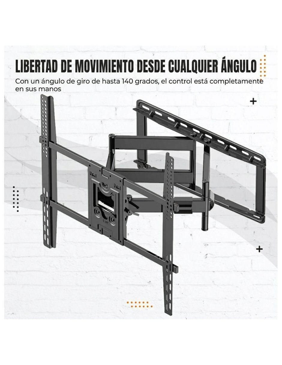 Soporte de pared North Bayou para pantalla Articulado 75 - 110 pulgadas