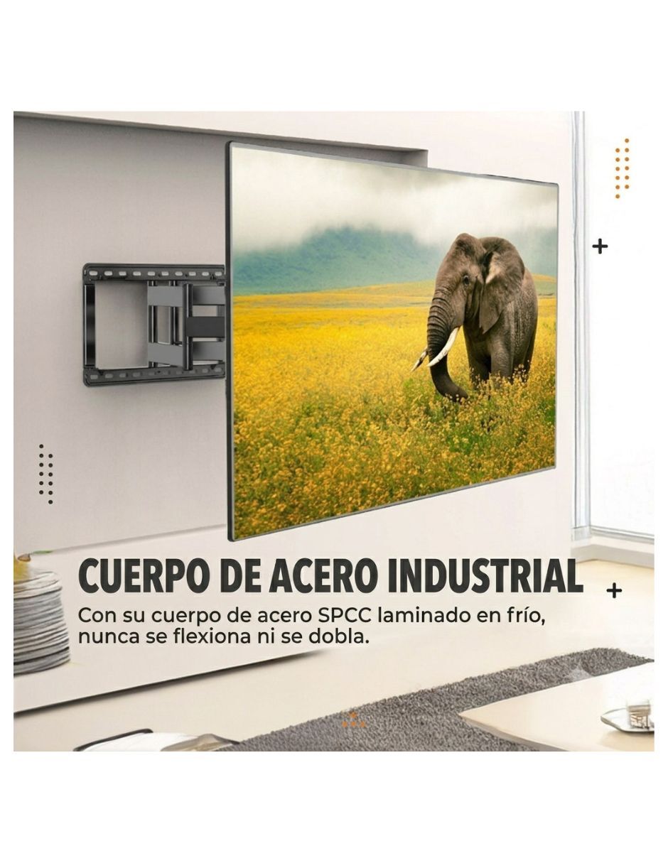Soporte de pared North Bayou para pantalla Articulado 75 - 110 pulgadas
