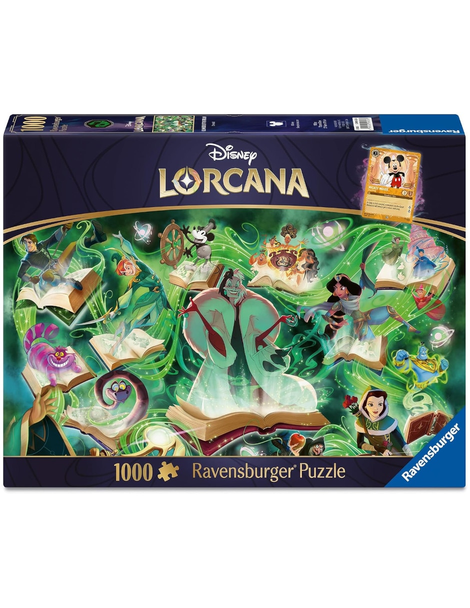 Rompecabezas Película Lorcana Glimmers of the Realm: Emerald 1000 piezas