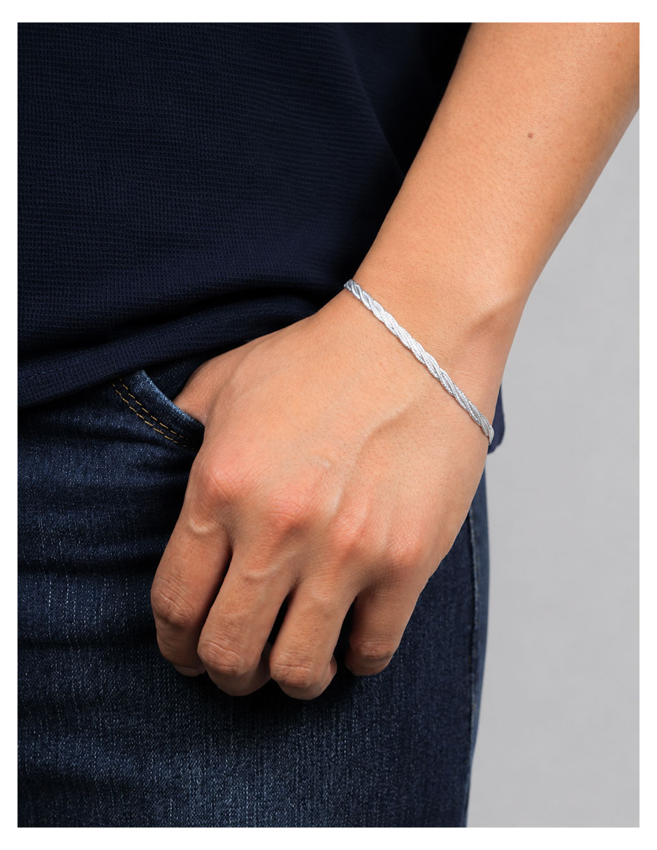 Pulsera de plata P 925 con acabado brillante 3