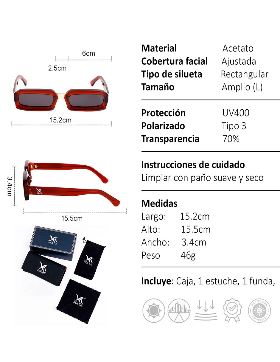 Lentes de sol xo-105-ro para hombre 5