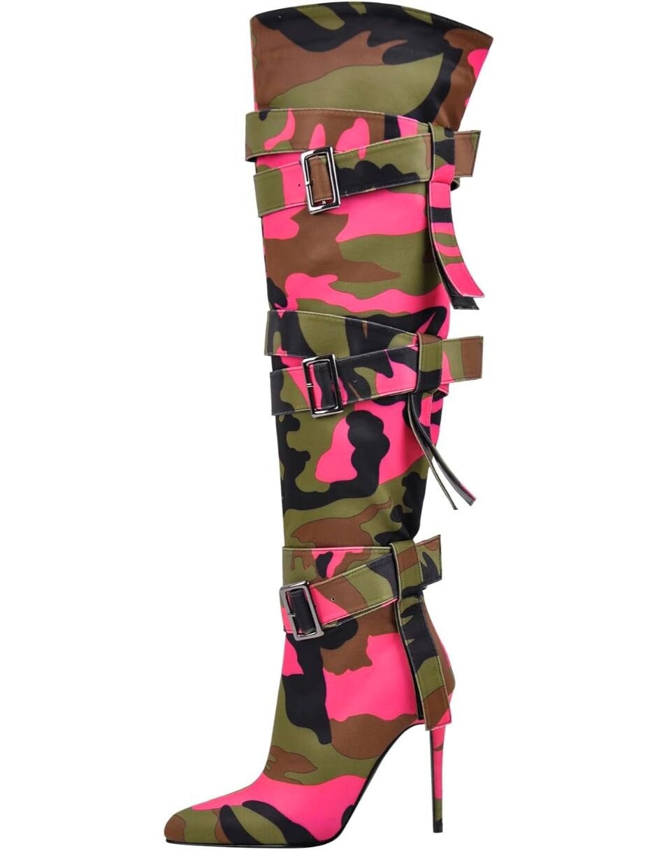 Bota arriba de la rodilla Gwin para mujer