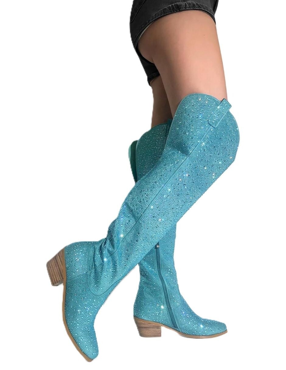 Bota arriba de la rodilla gwin para mujer