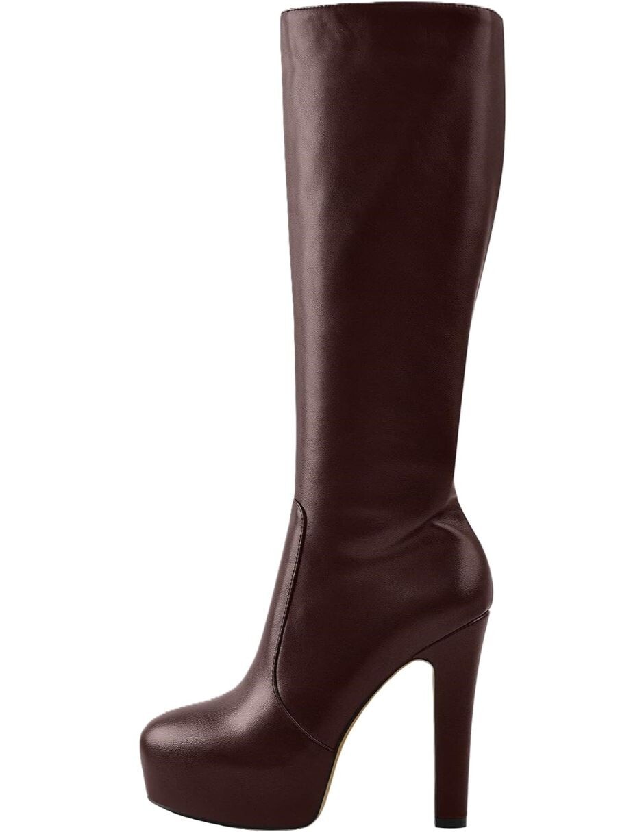 Bota abajo de la rodilla gwin para mujer