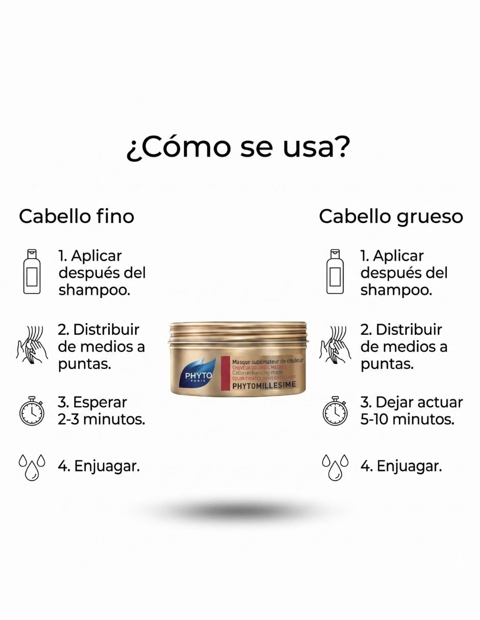 Mascarilla para cabello Paris para protección de color 200 ml 2