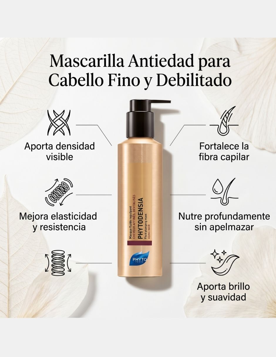 Mascarilla para cabello para cabello fino y sin volumen para protección de color de 150 ml 2