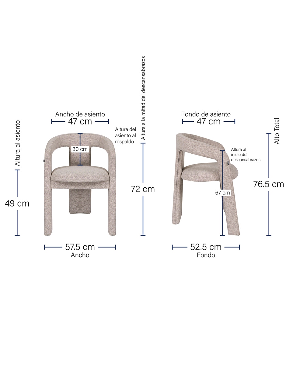 Silla con brazos Brum