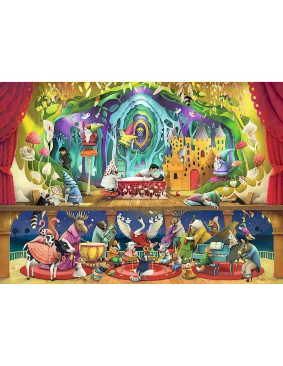 Rompecabezas Cuentos Blancanieves y los 7 gnomos 1000 piezas 2