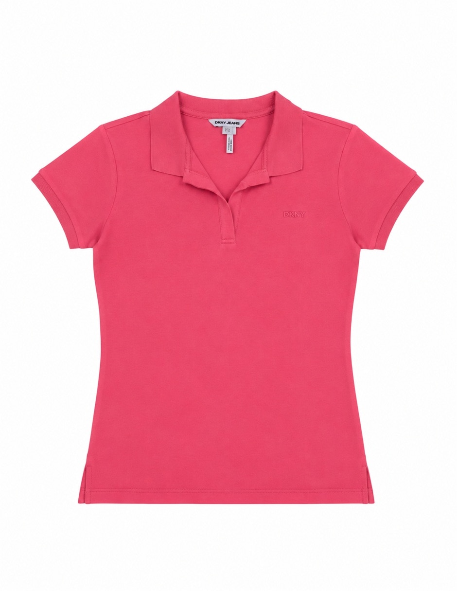 Playera manga corta cuello polo para mujer 5