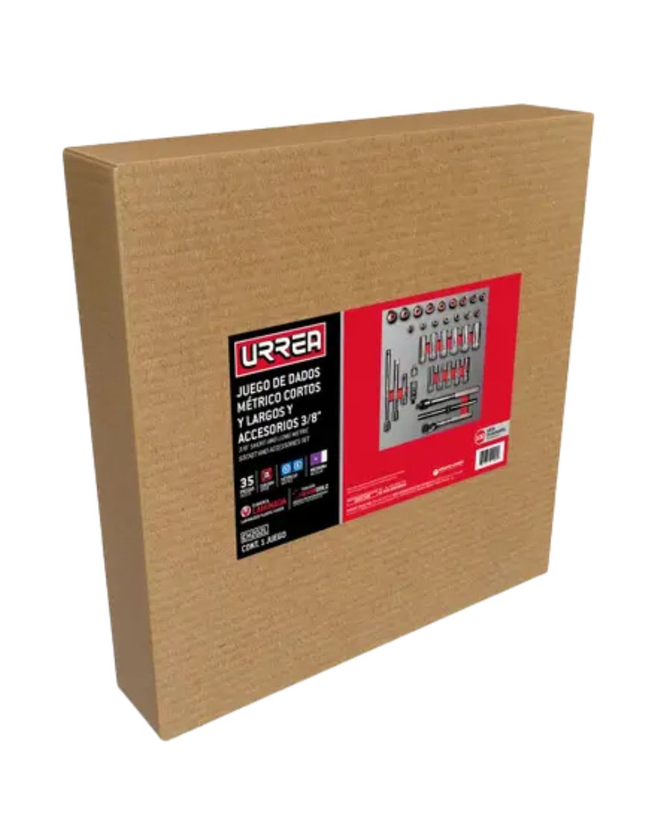 Juego de dados Urrea CH202 34 piezas