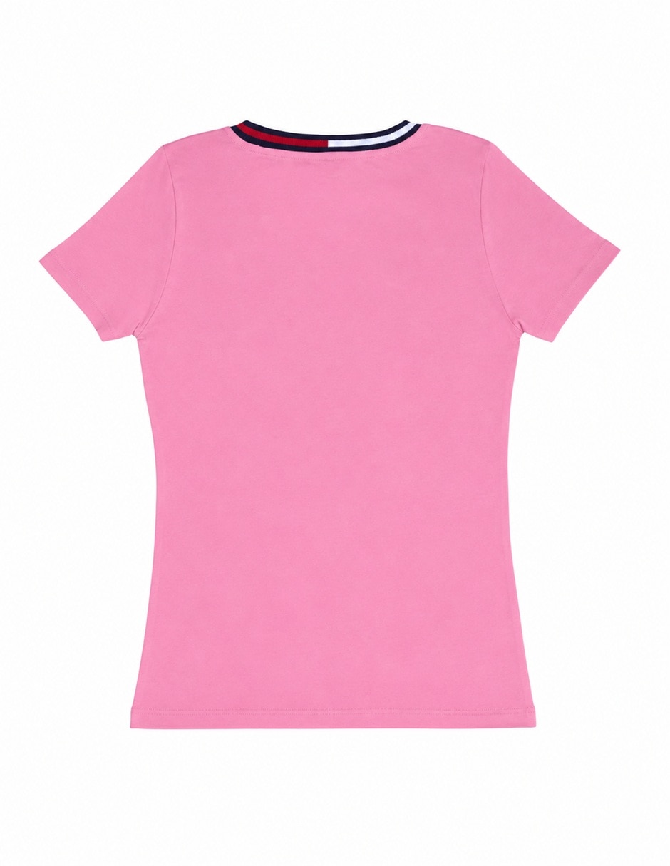 Playera manga corta cuello v para mujer 5