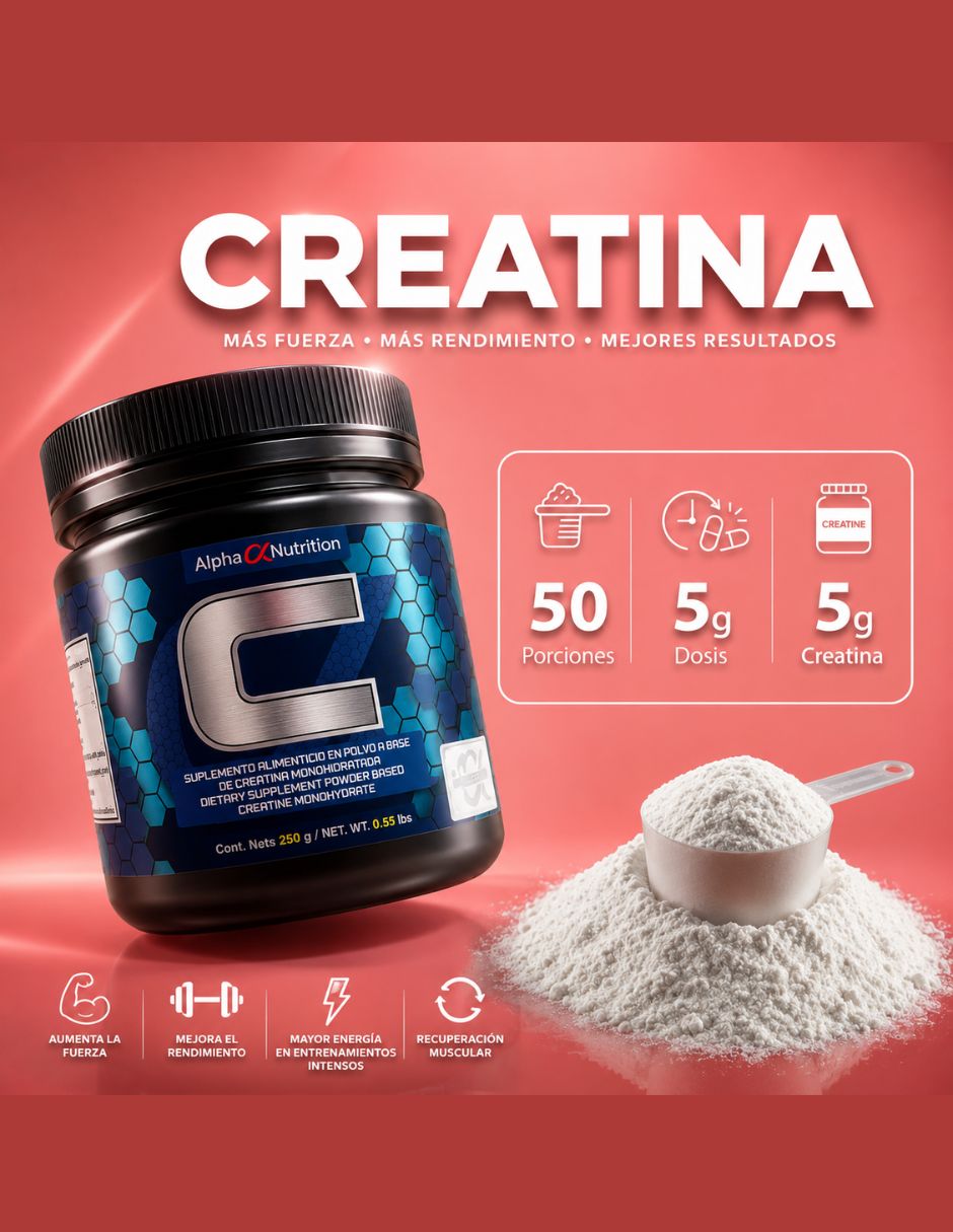 Creatine Alpha Nutrition de 250 g