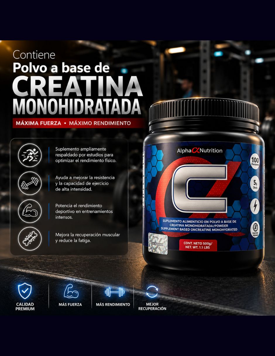 Creatine Alpha Nutrition de 500 gr