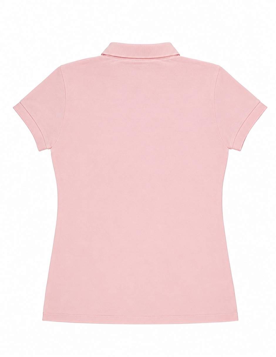 Playera manga corta dkny cuello polo para mujer