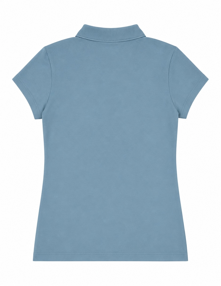 Playera manga corta dkny cuello polo para mujer