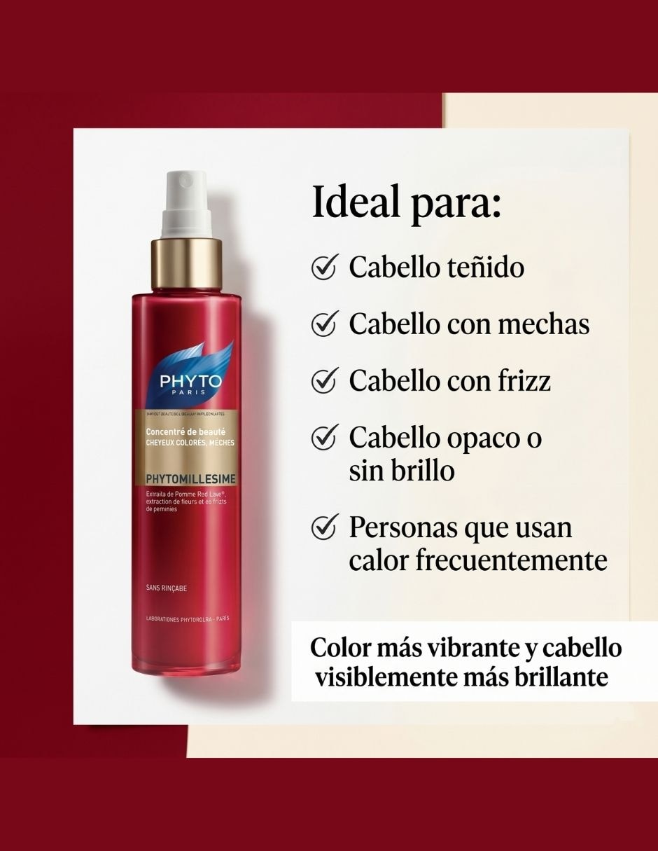Crema capilar para cabello teñido Paris Leave In Phyto para antifrizz