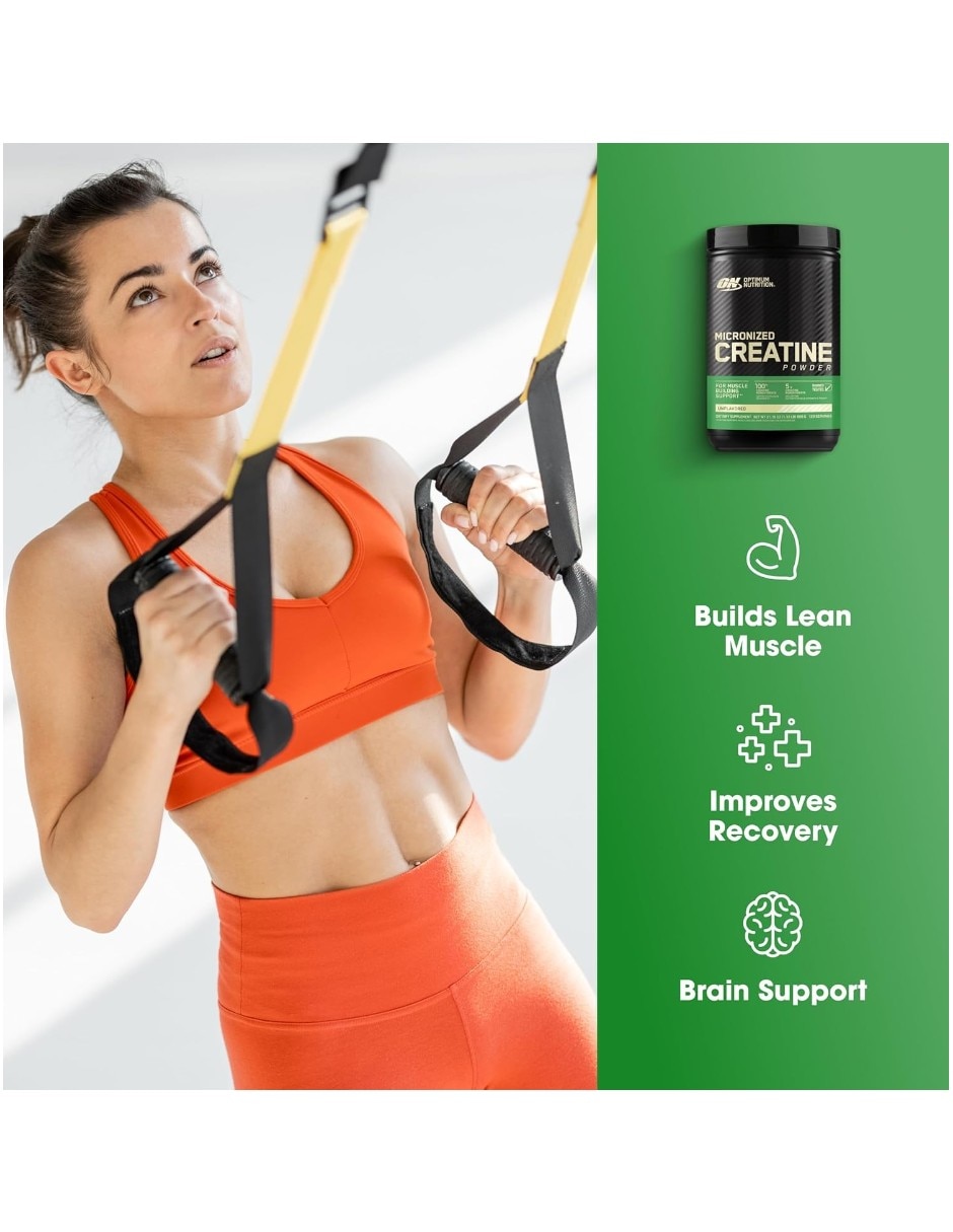 Creatina monohidratada Optimum Nutrition de 600 gr