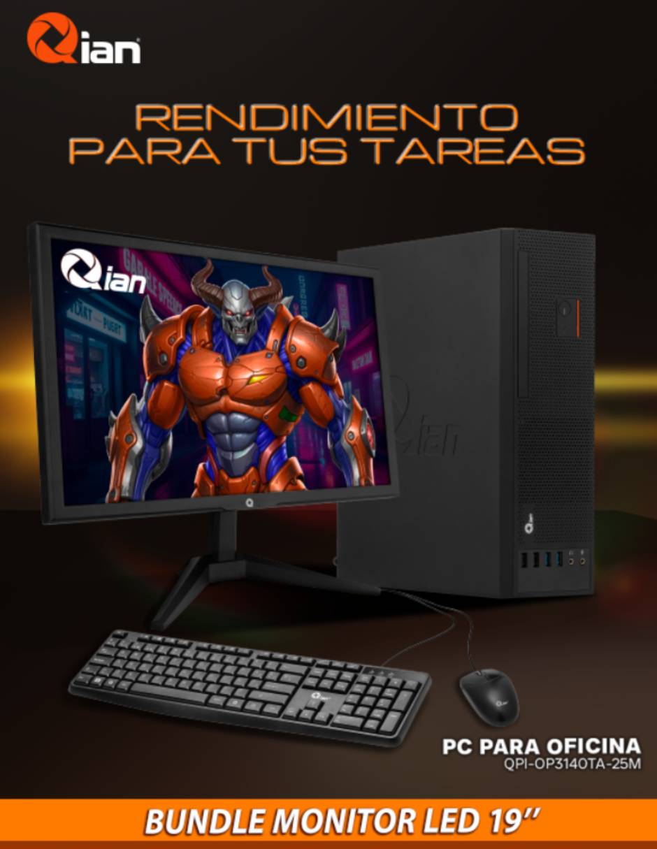 Computadora de escritorio Qpi-op3140ta-25m intel core i5 integrada 8 Gb RAM 256 Gb Ssd 6