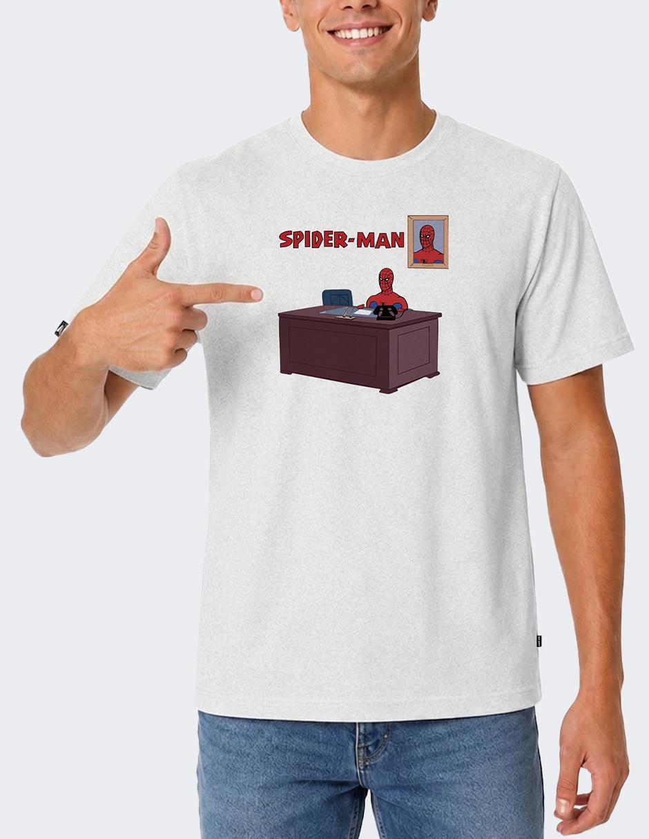 Playera spiderman spider-man cuello redondo para hombre