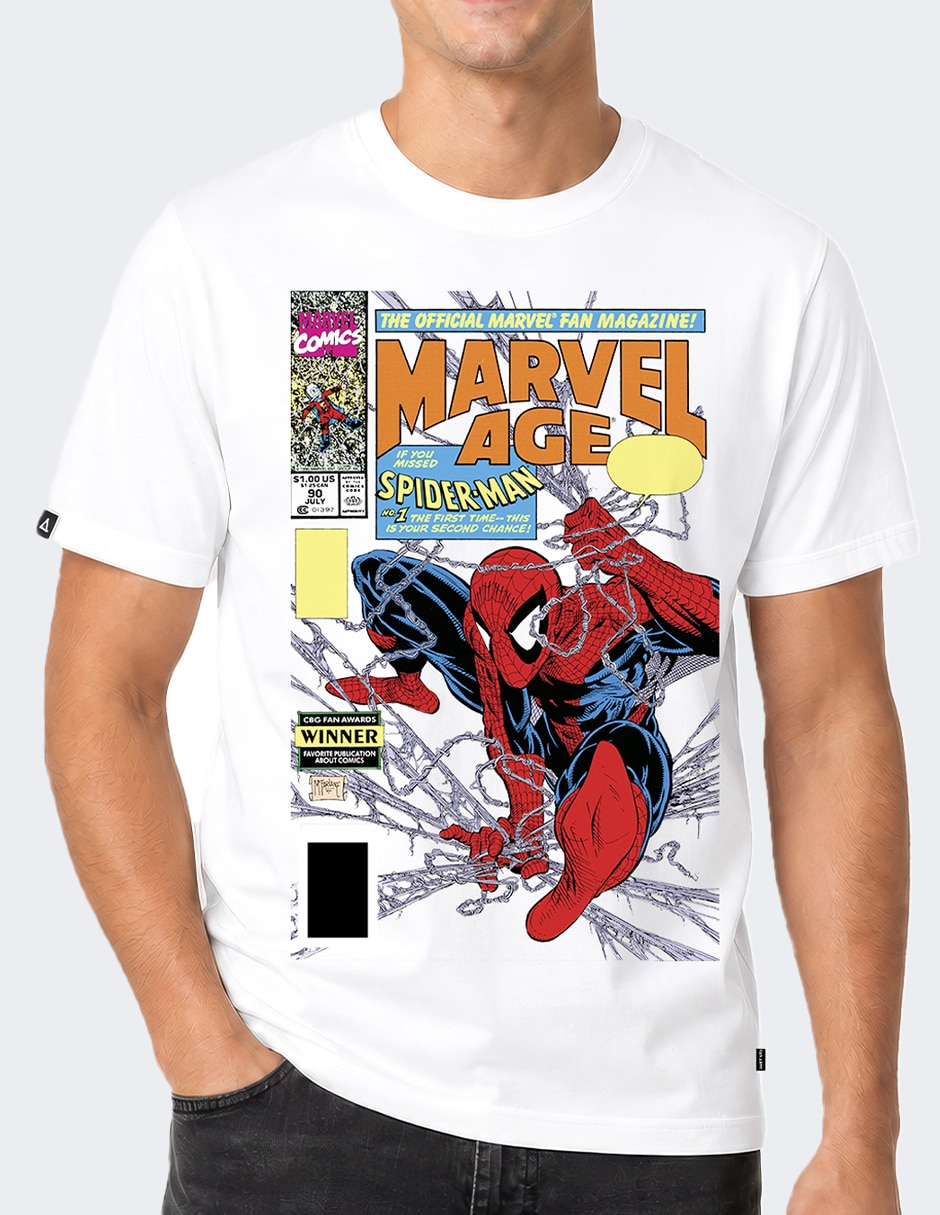 Set playera/playera spider-man cuello redondo para hombre