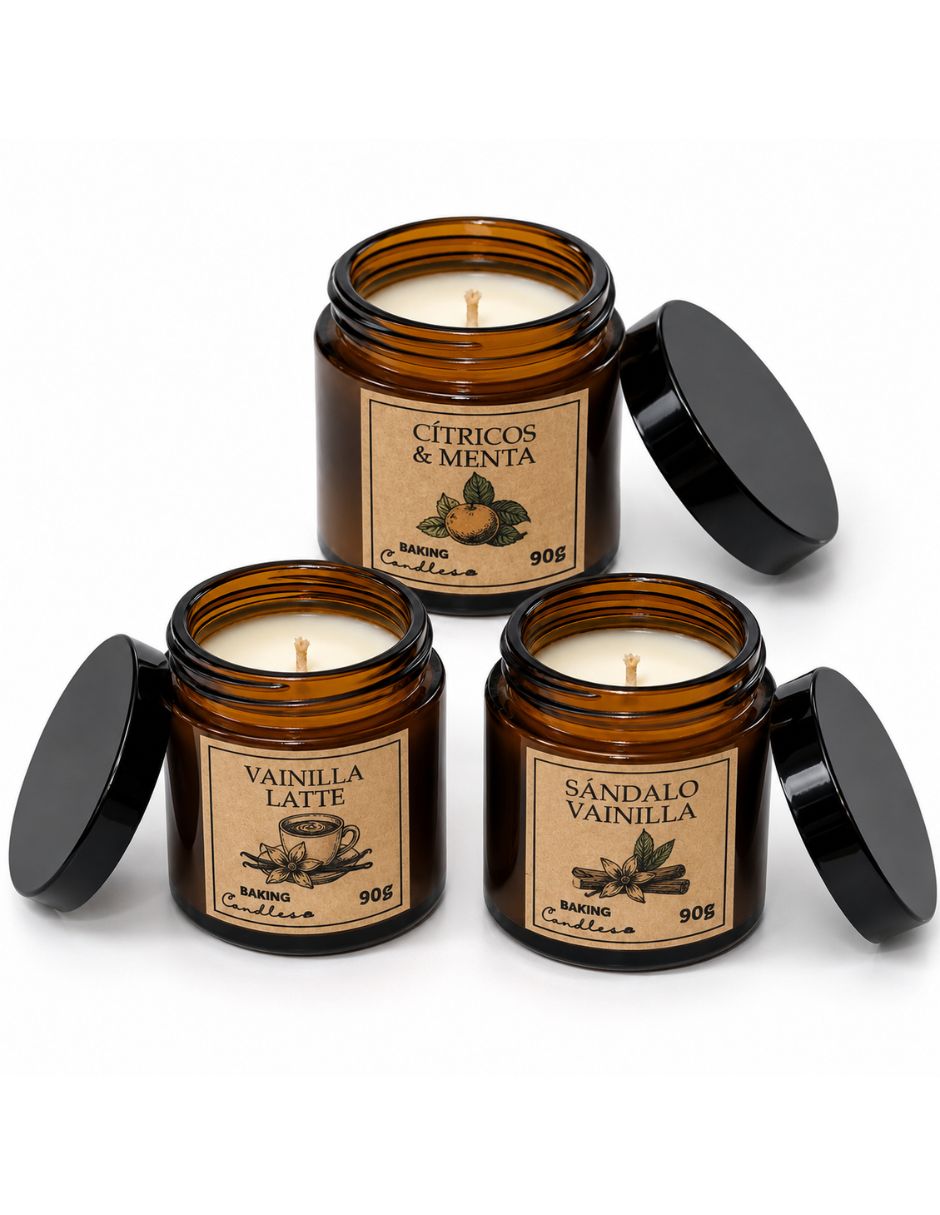 Set de velas aromáticas Genérico 3 piezas Set de velas aromáticas Genérico 3 piezas